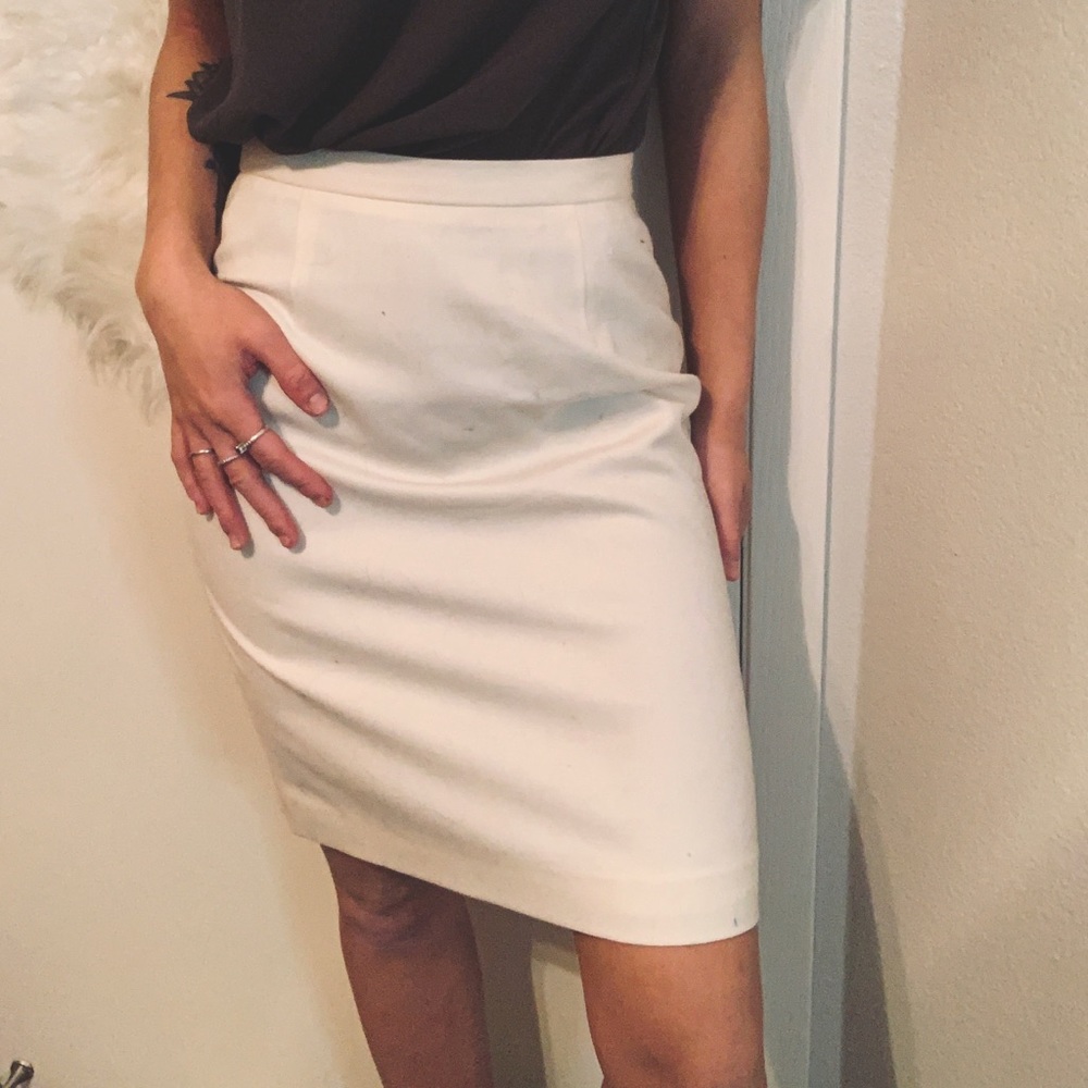 Simple White Skirt